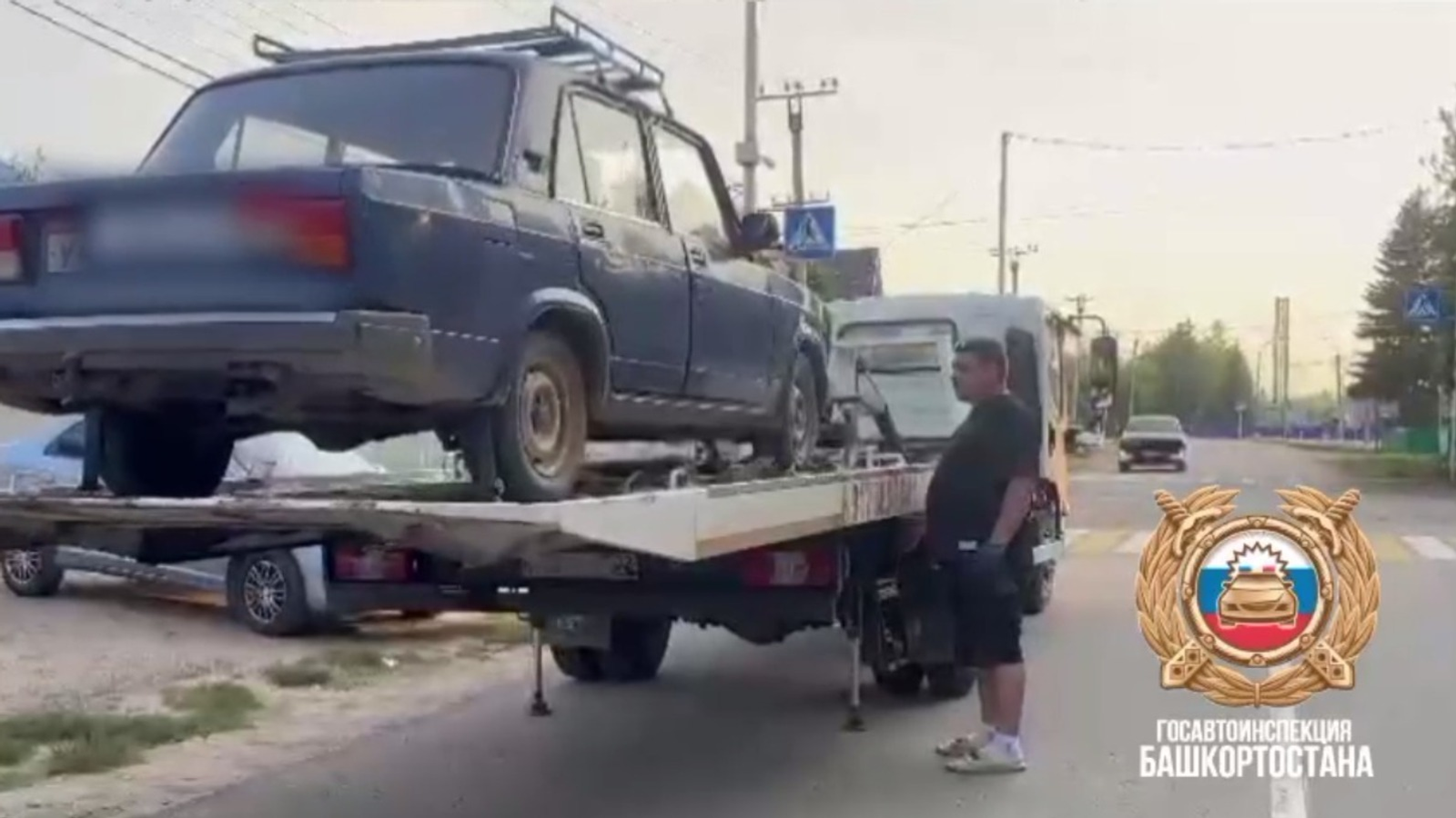 В Башкирии пьяный водитель ехал с маленькими детьми без прав и кресел