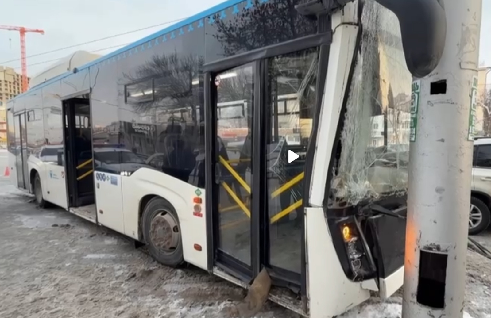 В Башкирии автобус с пассажирами попал в ДТП