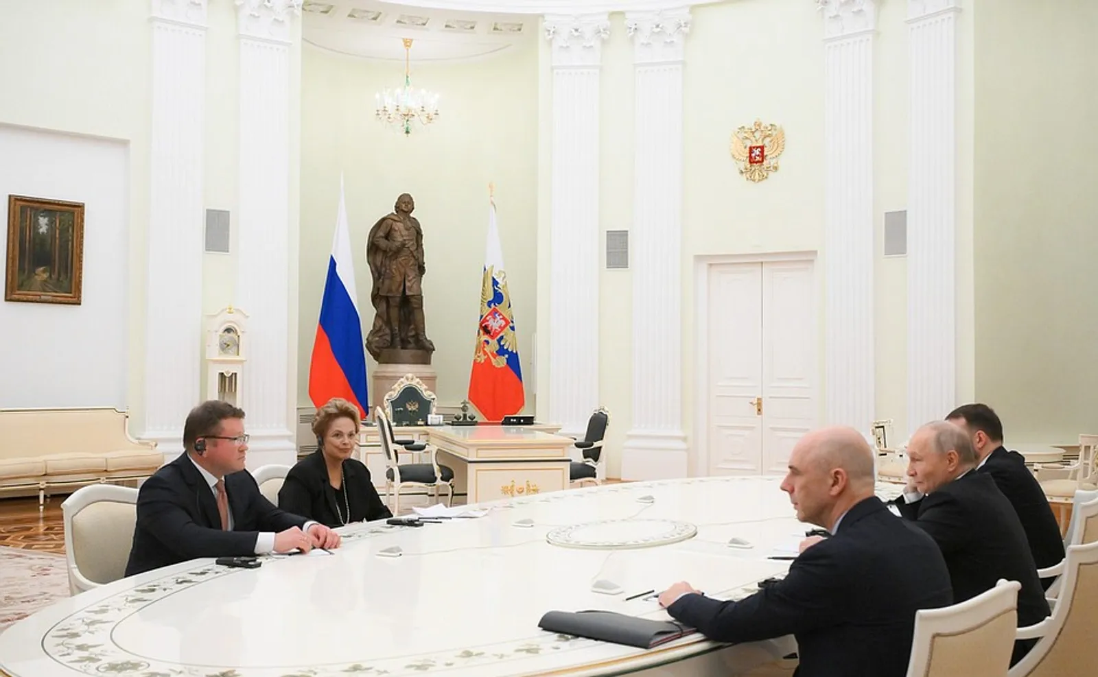 Владимир Путин провел в Кремле встречу с главой Нового банка развития