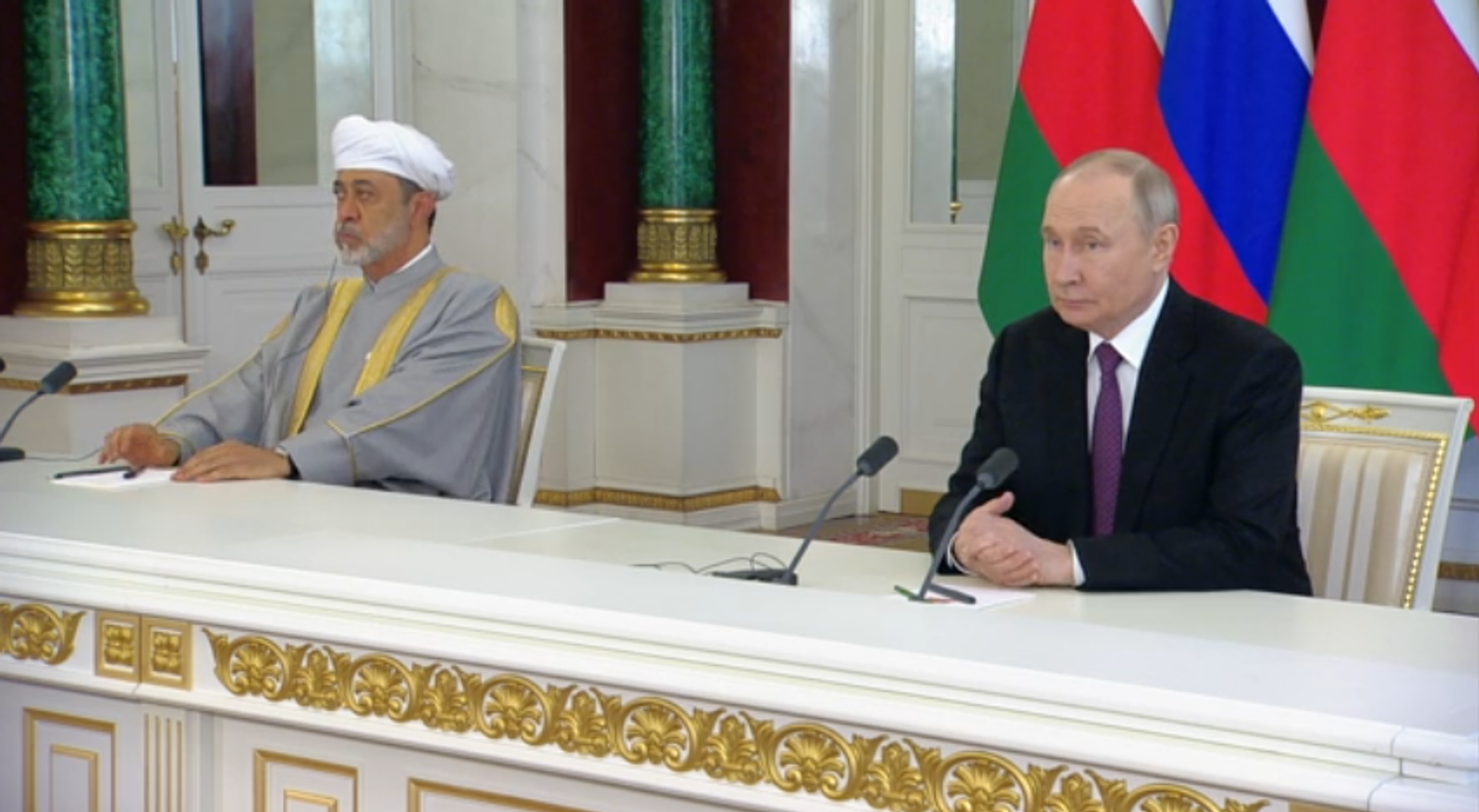 Владимир Путин и Султан Омана обсудили укрепление двусторонних отношений