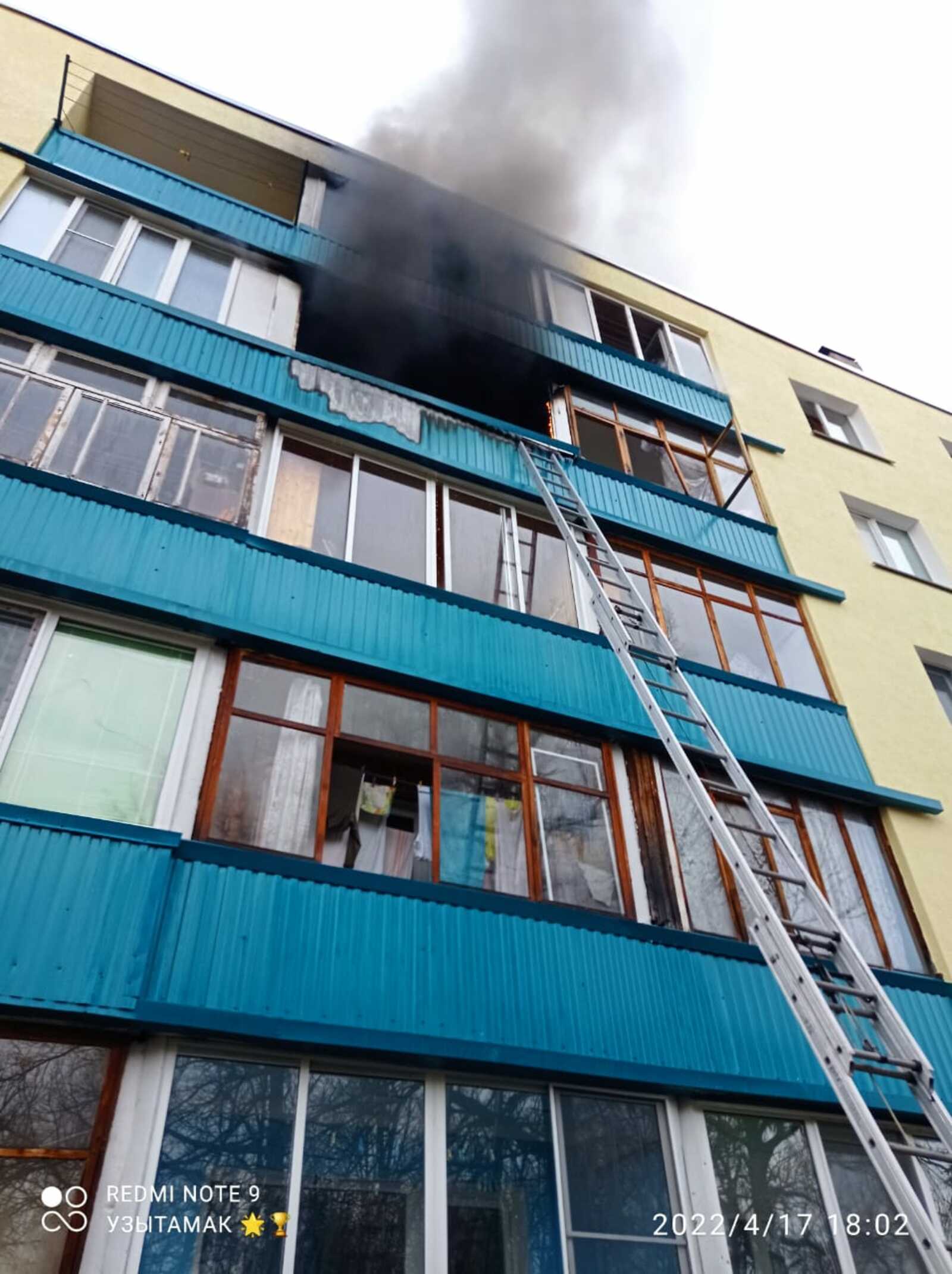 Сегодня в Чишминском районе случился пожар в многоквартирном доме