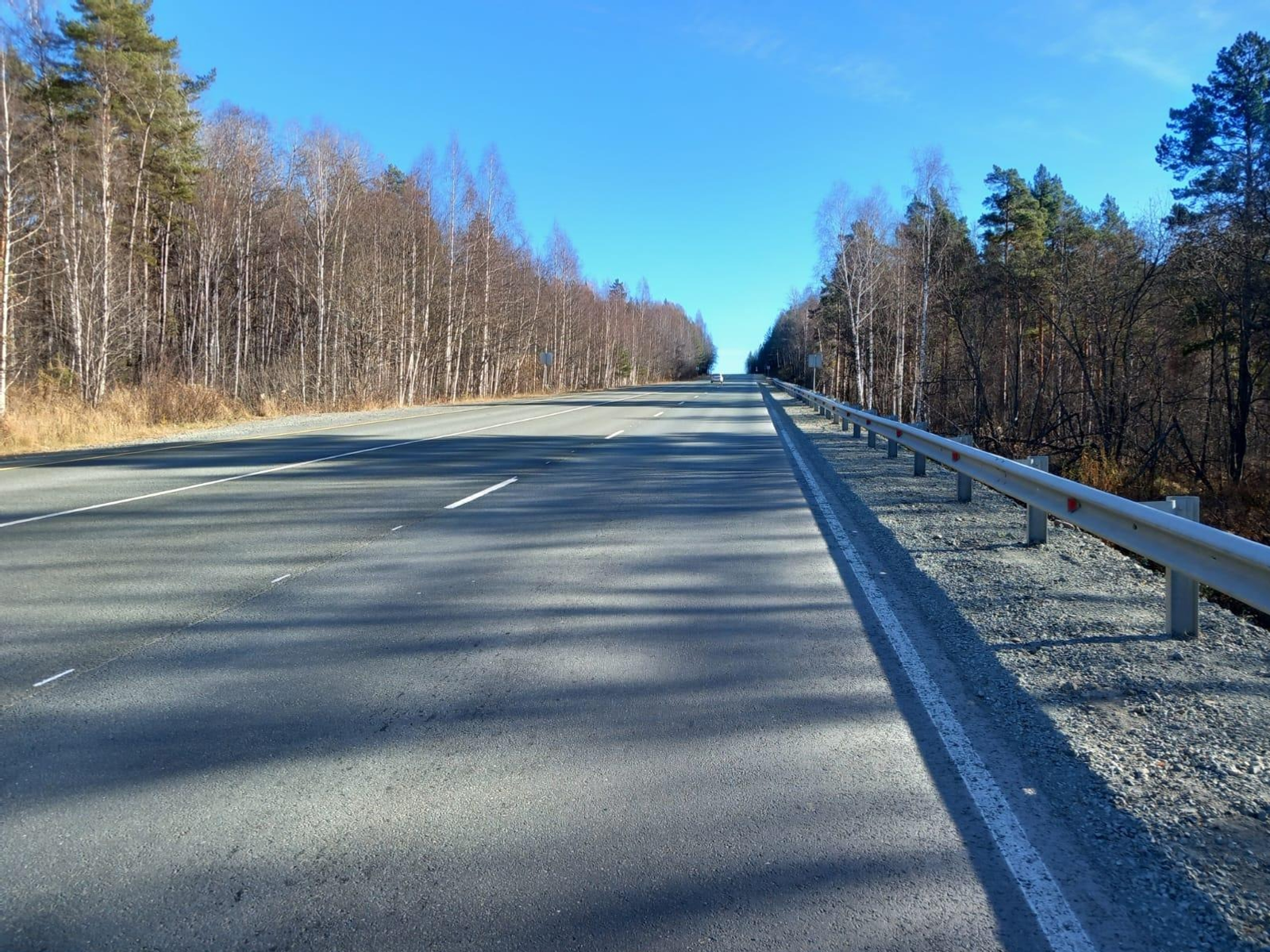 Дорогу в Башкирии ремонтируют в рамках нацпроекта «Инфраструктура для жизни»