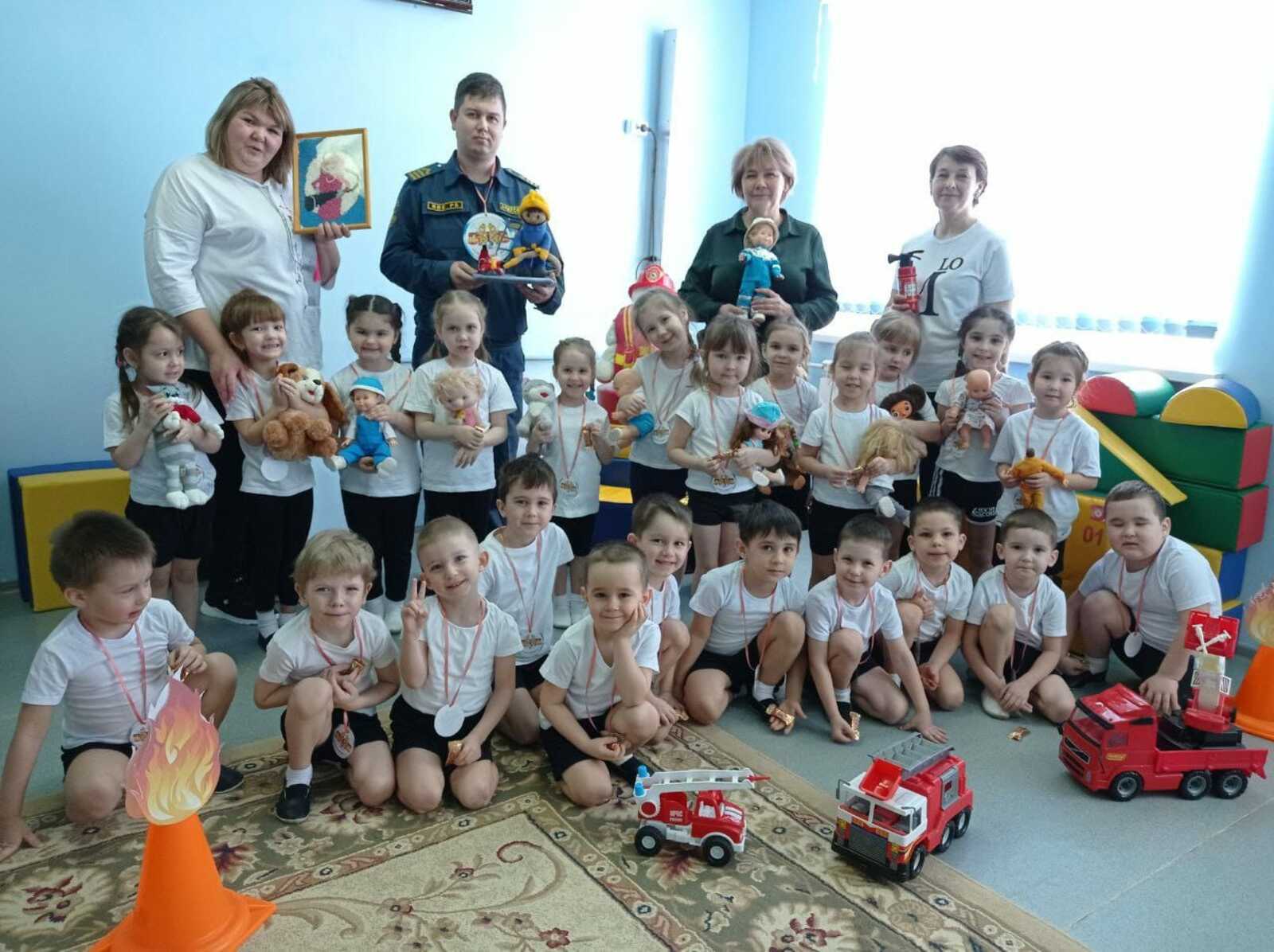 В детском саду «Алёнушка» Чишминского района прошла квест-игра по пожарной безопасности в рамках проекта «Я – маленький пожарный»
