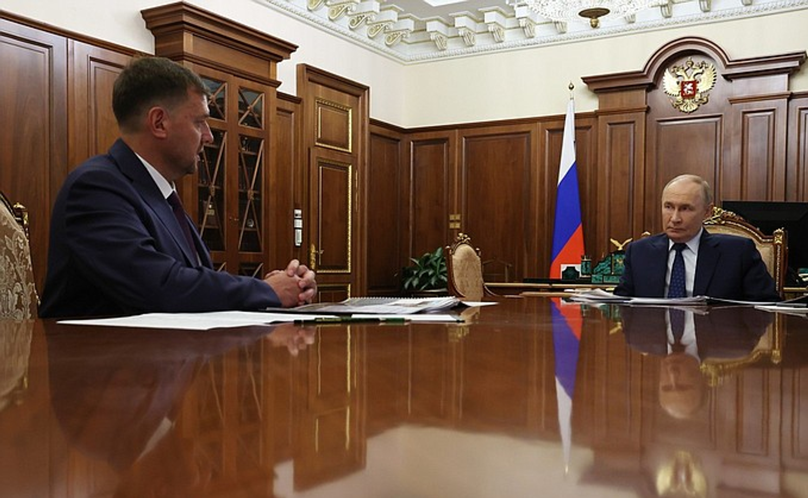 Владимир Путин обсудил развитие Запорожской области с губернатором Балицким