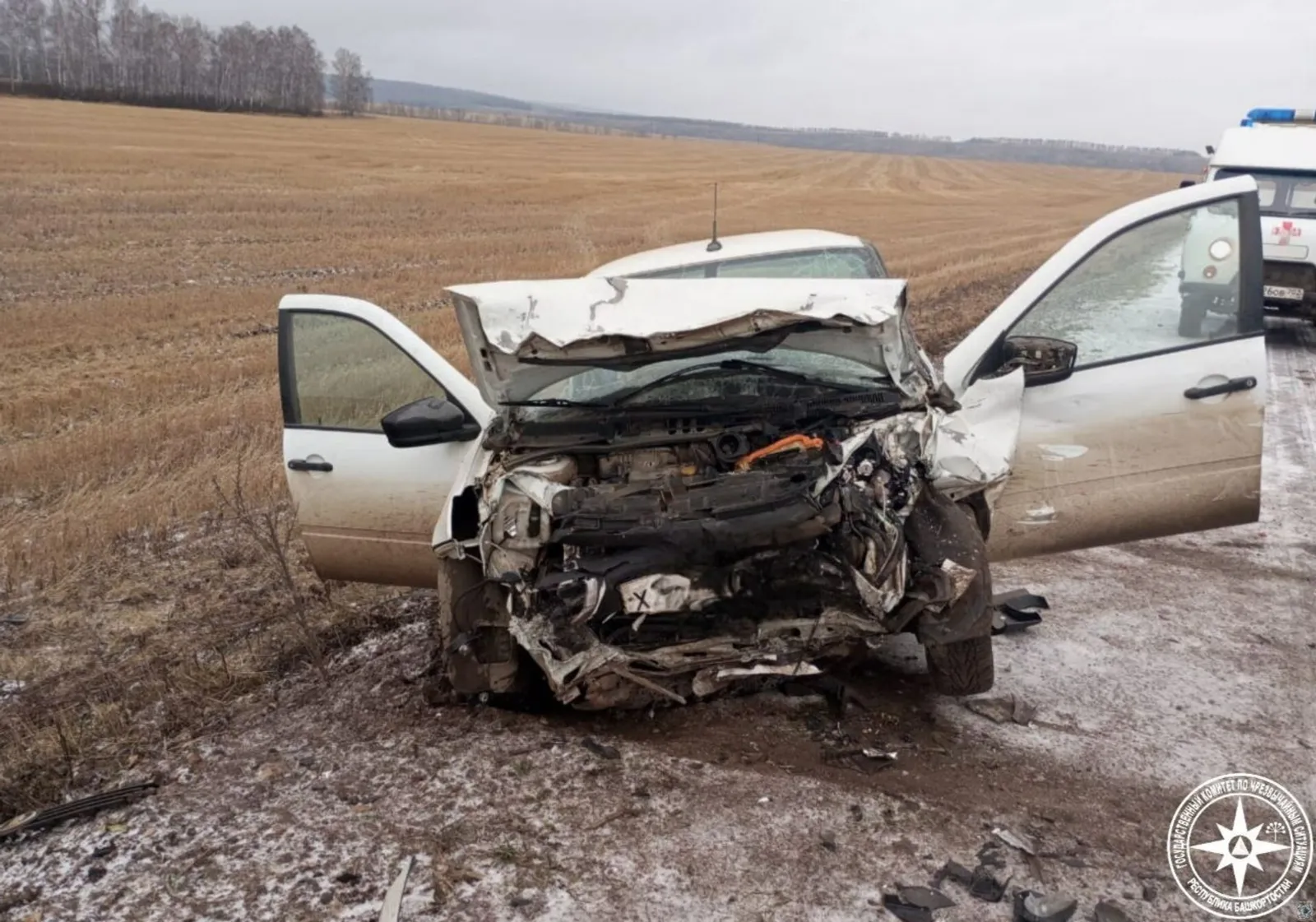 В Башкирии в результате столкновения двух автомобилей пострадали люди