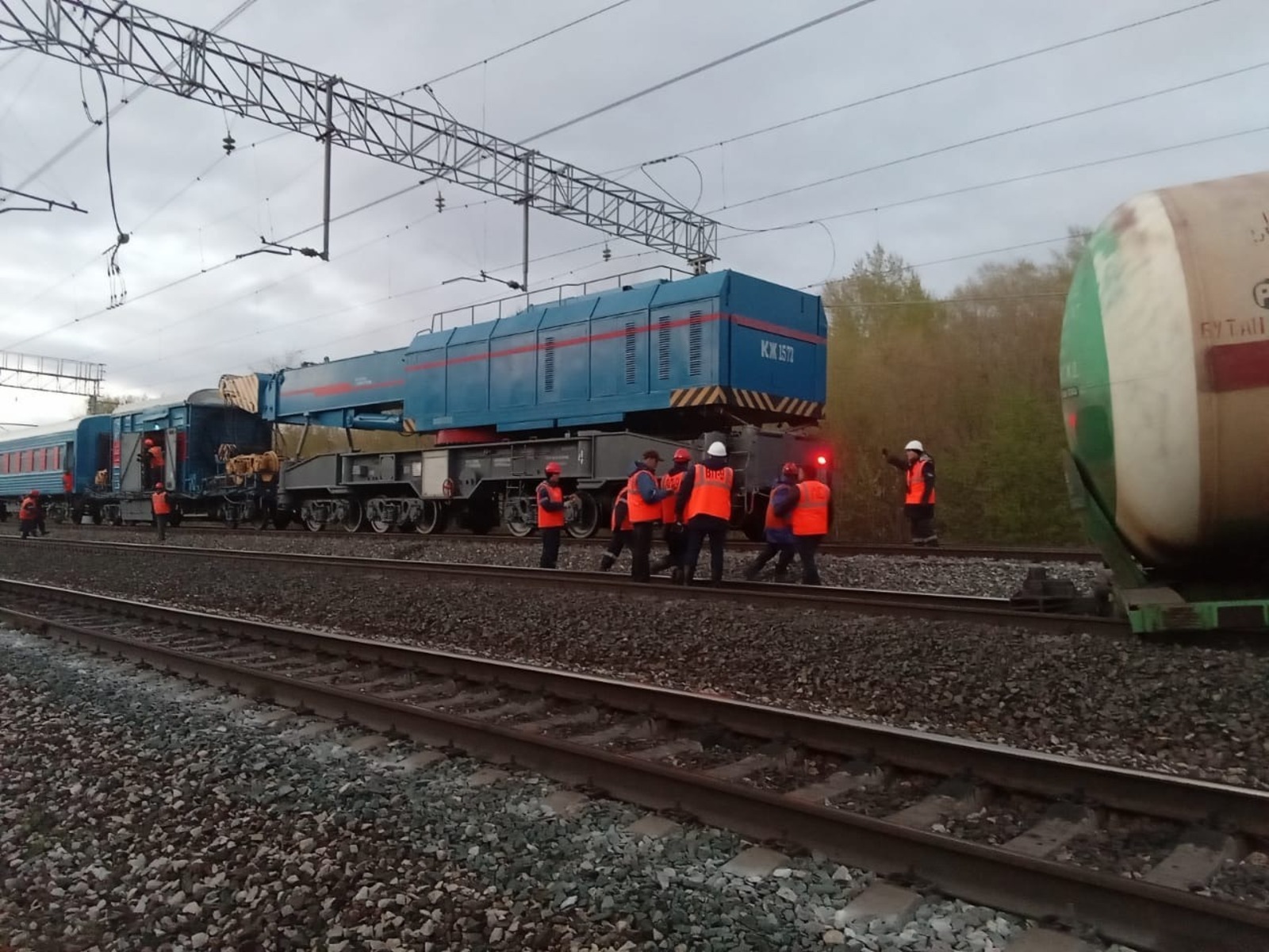 Последствия жд аварии у станции Шингак-куль в Чишминском районе расследует комиссия Куйбышевской железной дороги