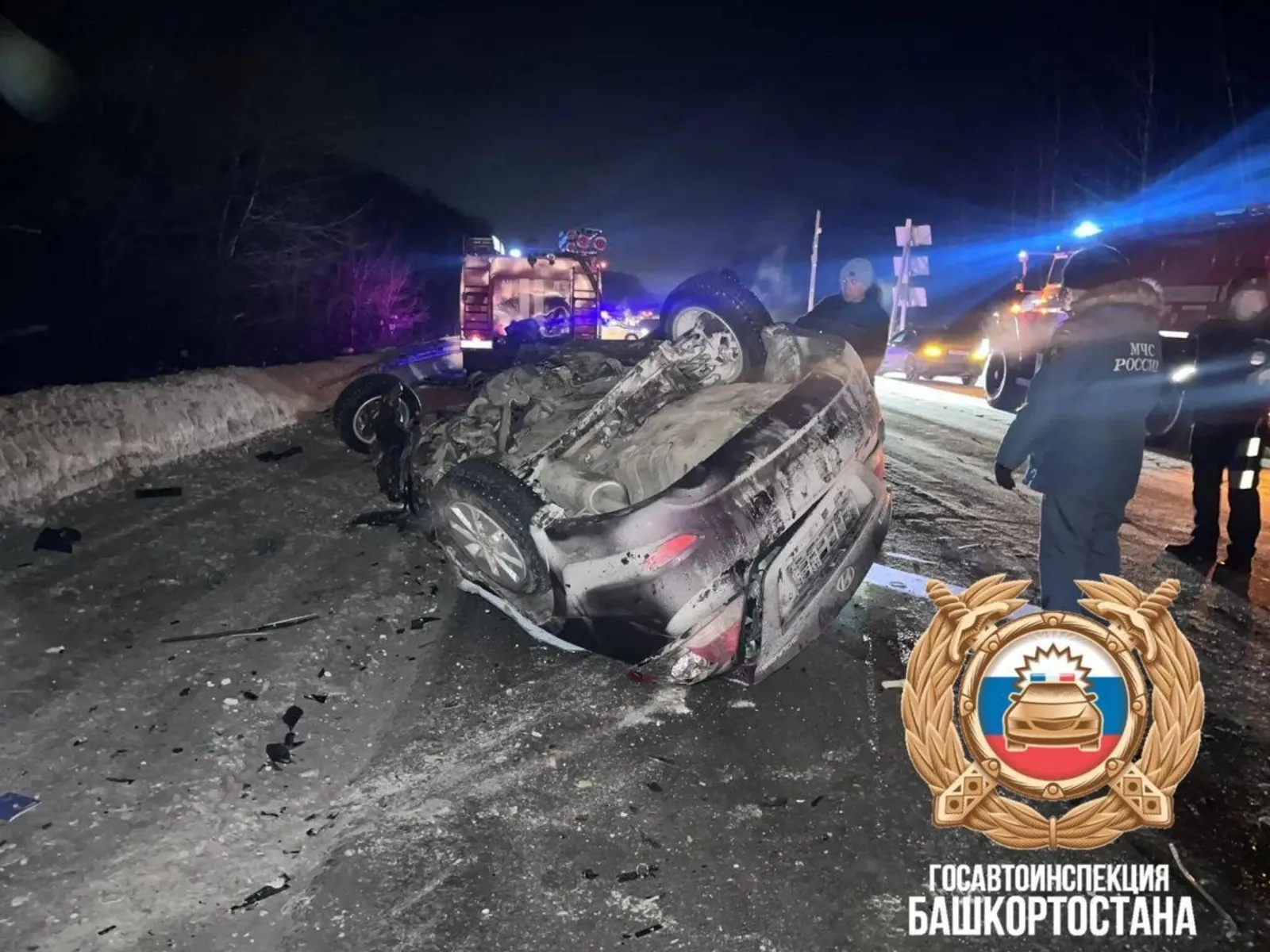 Столкновение автомобилей в Башкортостане: один водитель погиб