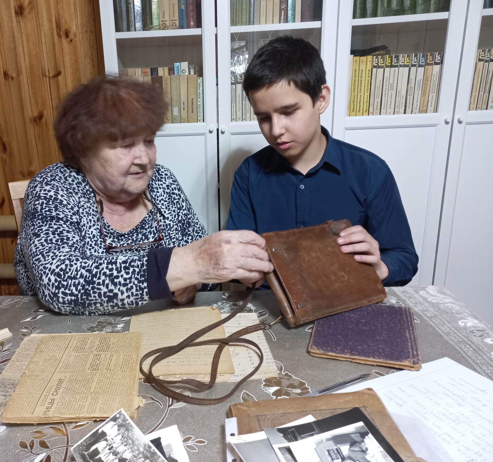 Ученик Аминевской школы изучил дневник политрука Шакира Улимаева