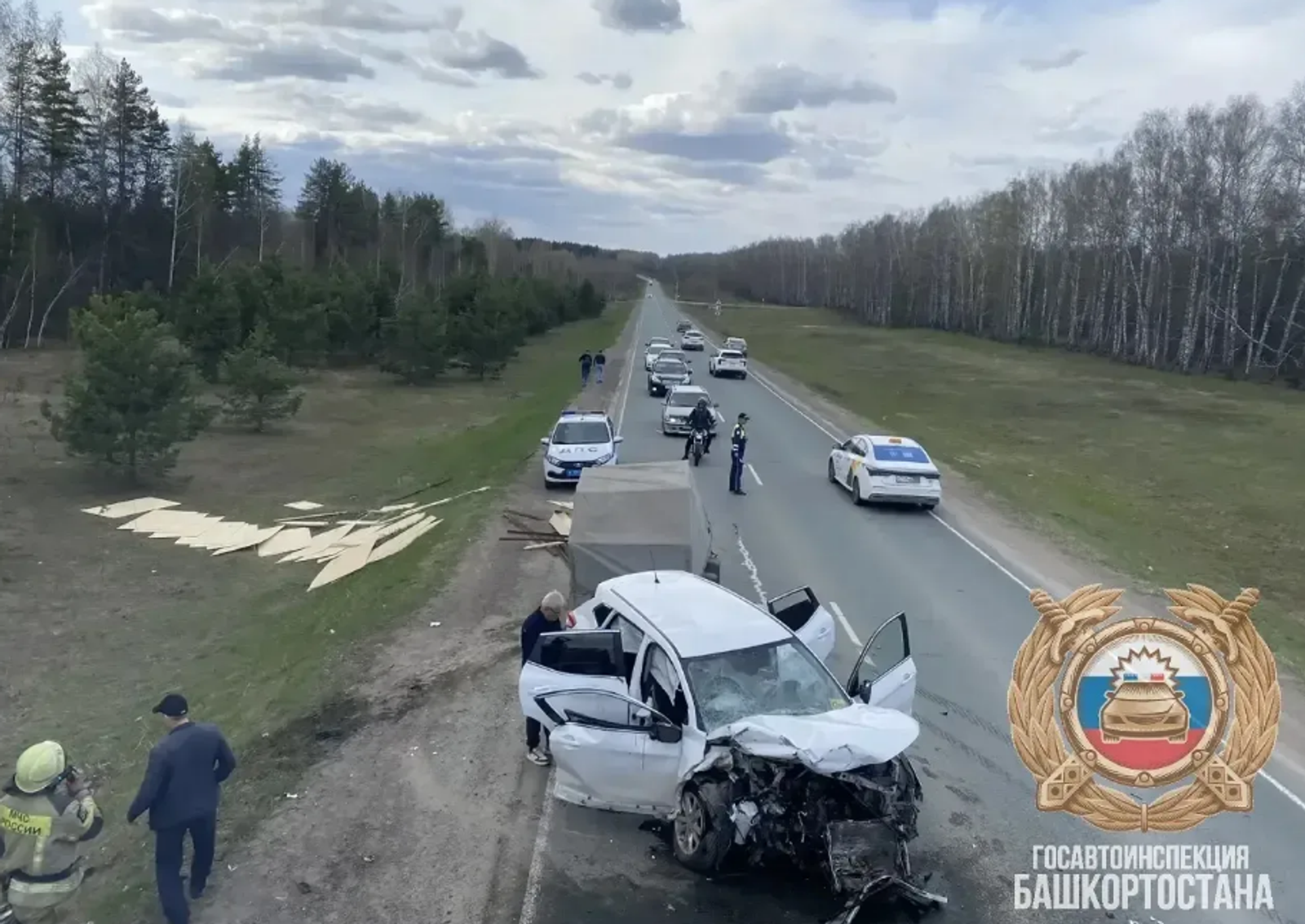В ДТП в Башкирии пострадали четыре человека, включая детей