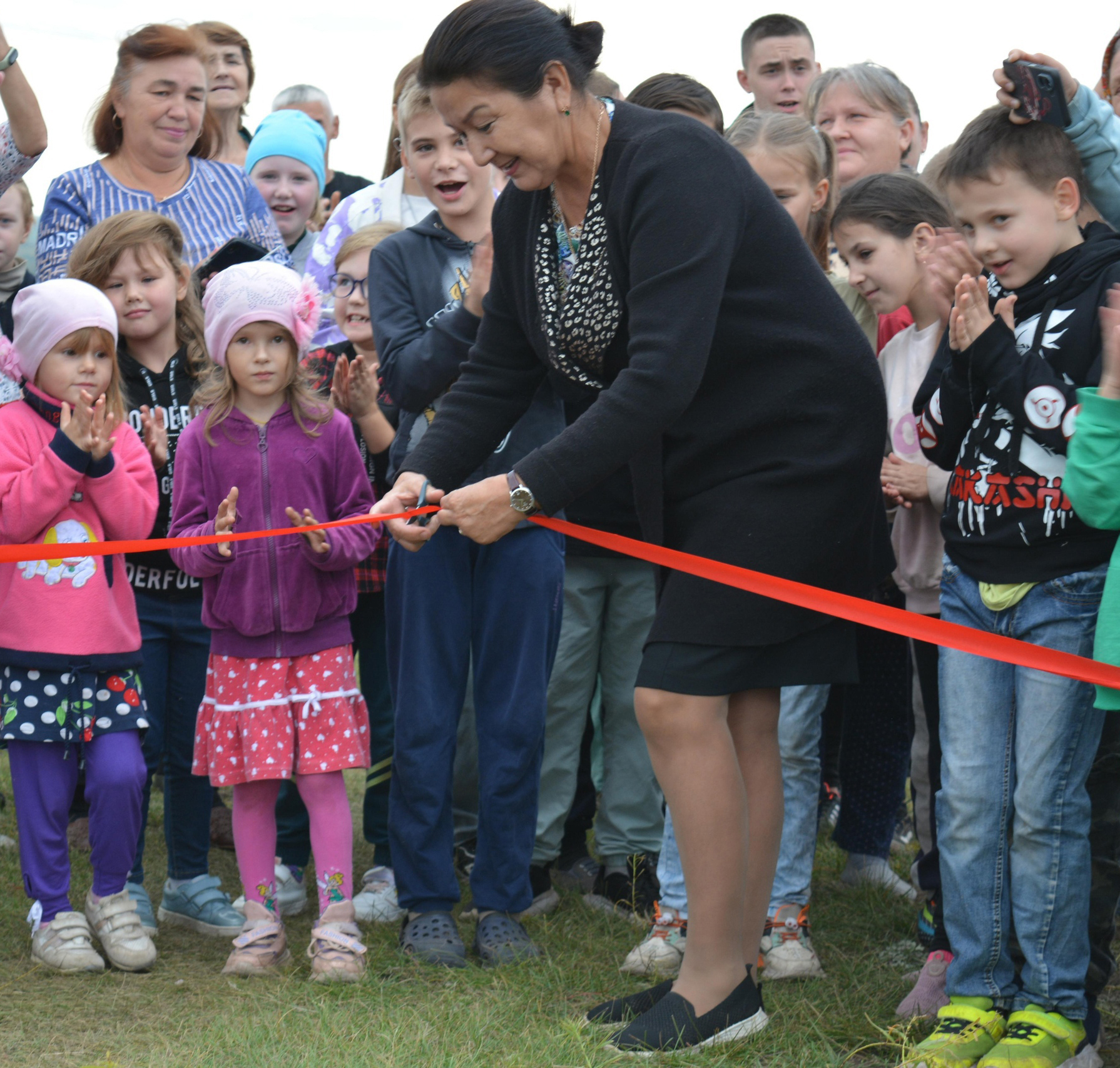 В д. Алкино Чишминского района состоялась торжественная церемония открытия детской спортивной площадки