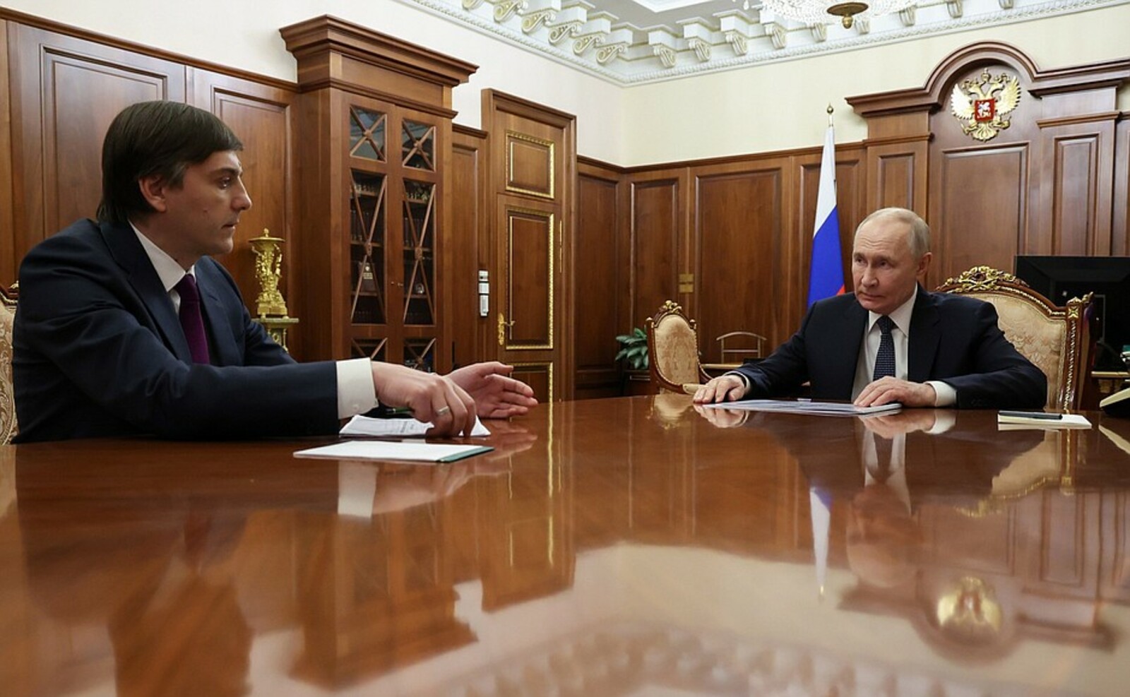 Состоялась встреча Владимира Путина с Министром просвещения Сергеем Кравцовым