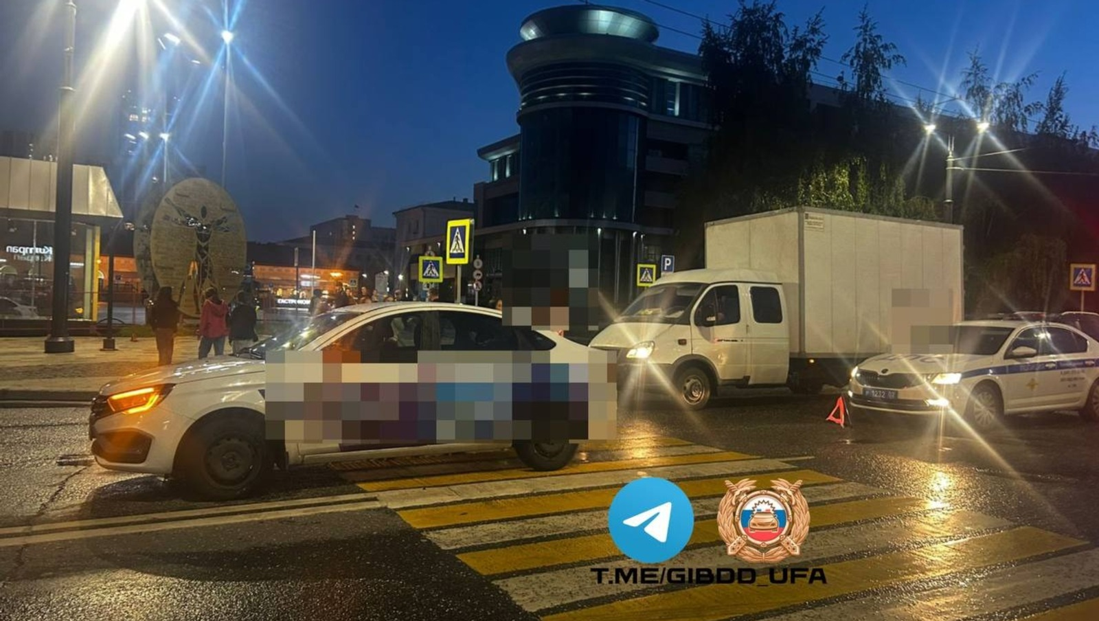 В Уфе 15-летнюю девочку сбили на пешеходном переходе