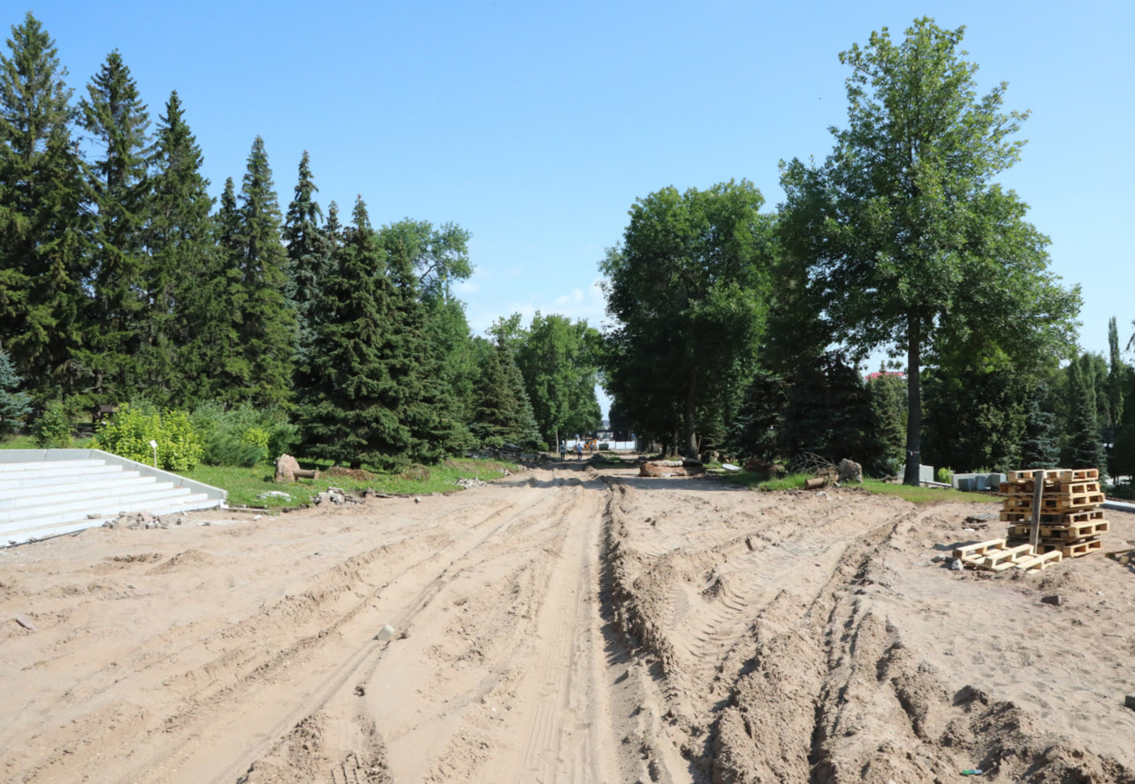 Благоустройство парка Ленина в Уфе продолжается