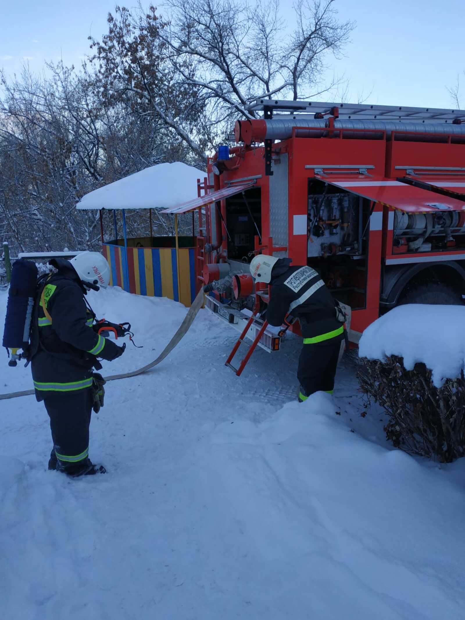 В детском саду Чишминского района прошли пожарно-тактические учения
