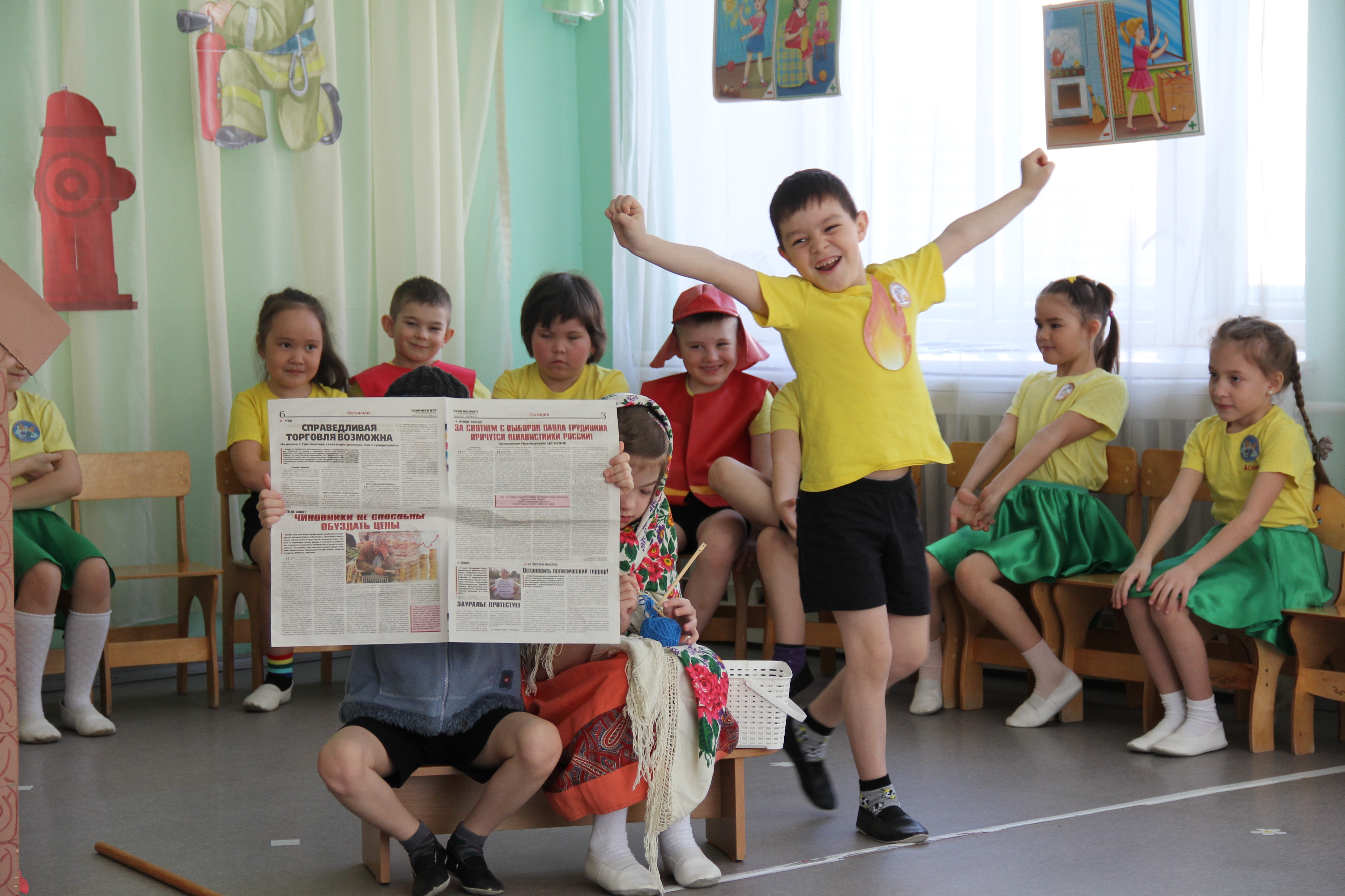 Чишминские «Непоседы» принимают участие в проекте районной газеты «Я – маленький пожарный»