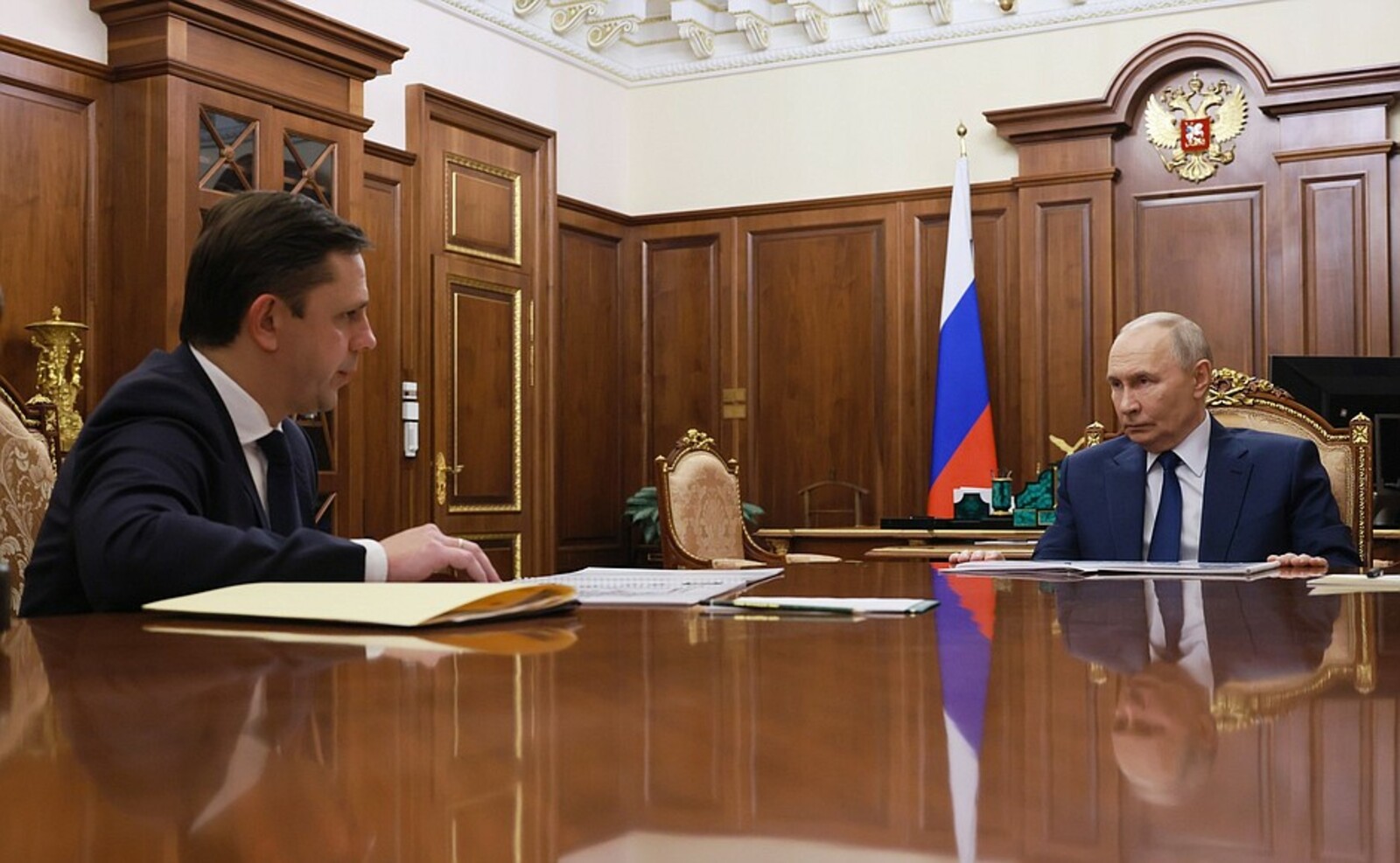 Президент России провел рабочую встречу с губернатором Орловской области