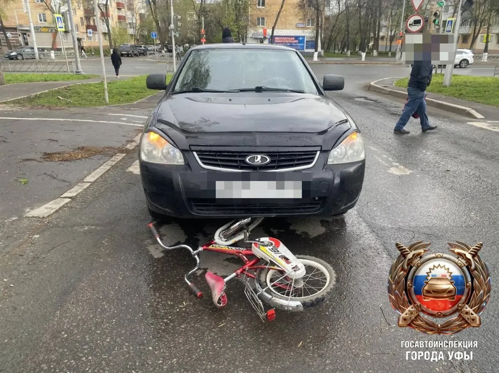 Маленький велосипедист пострадал в ДТП в Уфе